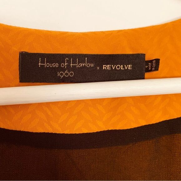 NWOT House of Harlow 1960 x REVOLVE Romina Midi Wrap Dress | S | Golden Mustard - Picture 8 of 12